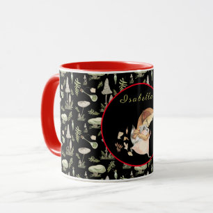 Autumn Raccoon Customize Text and Colour Mug