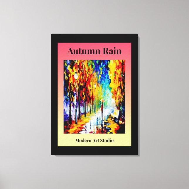 Autumn Rain Canvas Print (Front)