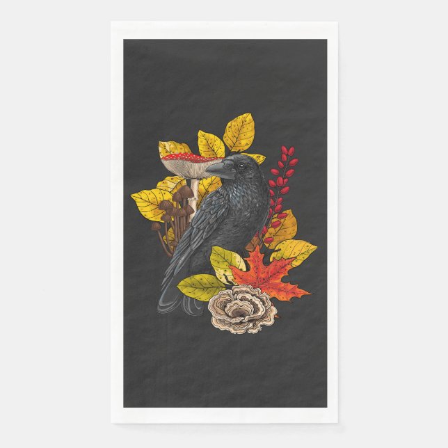 Autumn raven 2 napkin (Front)