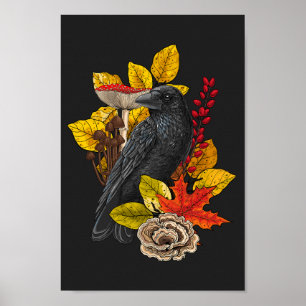 Autumn raven 2 poster