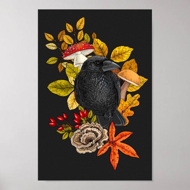 Autumn raven poster (Front)