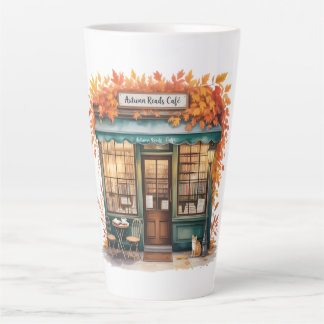 Autumn Reads Café Tasses — Fall Bookstore Latte Mug