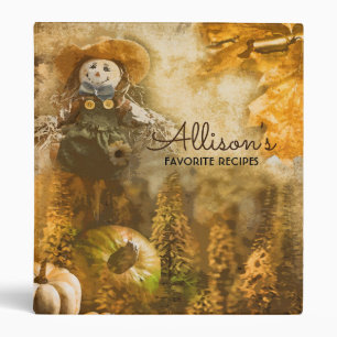 Autumn Recipe Book Binder