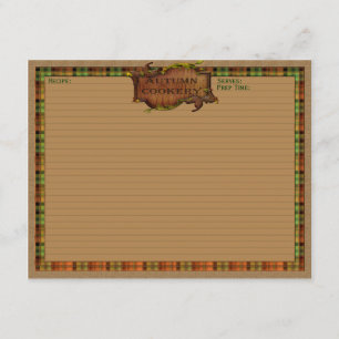 Autumn Recipe Cards