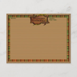 Autumn Recipe Cards
