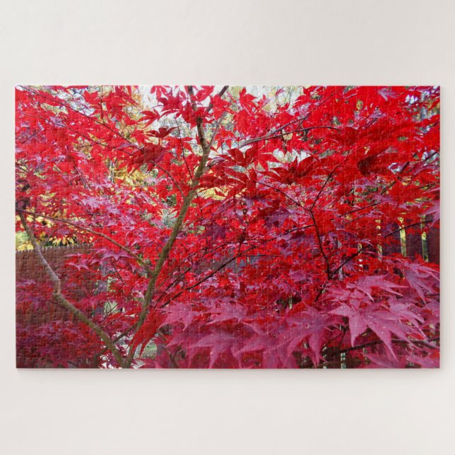 Autumn Red Maple Tree Jigsaw Puzzle (Horizontal)