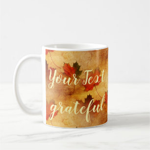 Autumn Red Maple Tree Personalized Coffee Mug