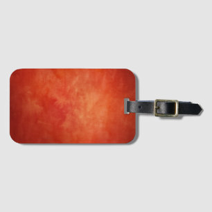 Autumn Red Orange Abstract luggage tag