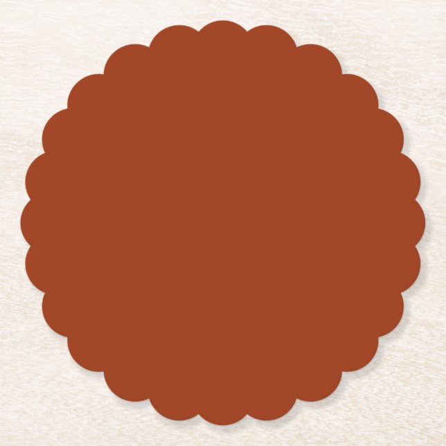Autumn Red Paper Coaster (Front)