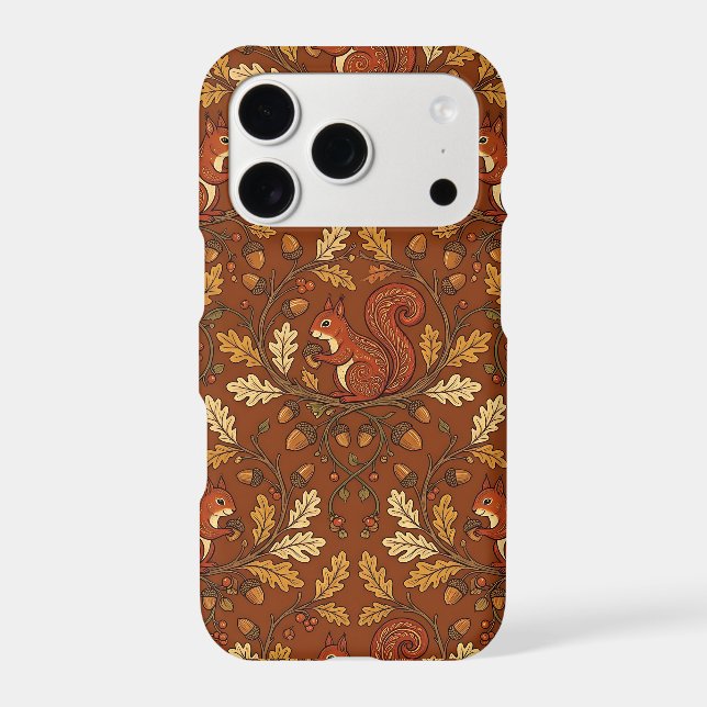 Autumn Red Squirrel iPhone 17 Pro Case (Back)