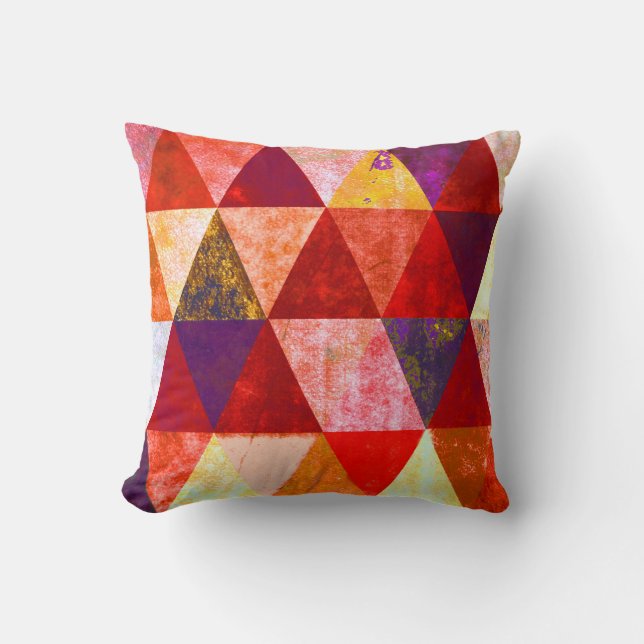 Autumn Reds Throw Pillow (Front)