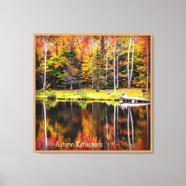 Autumn Reflections Canvas Print (Front)
