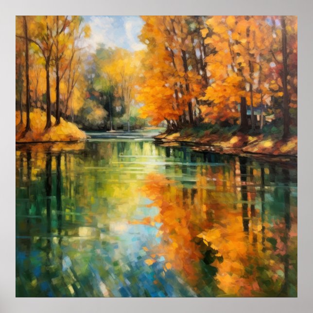 Autumn Reflections Fine Art Poster (Front)