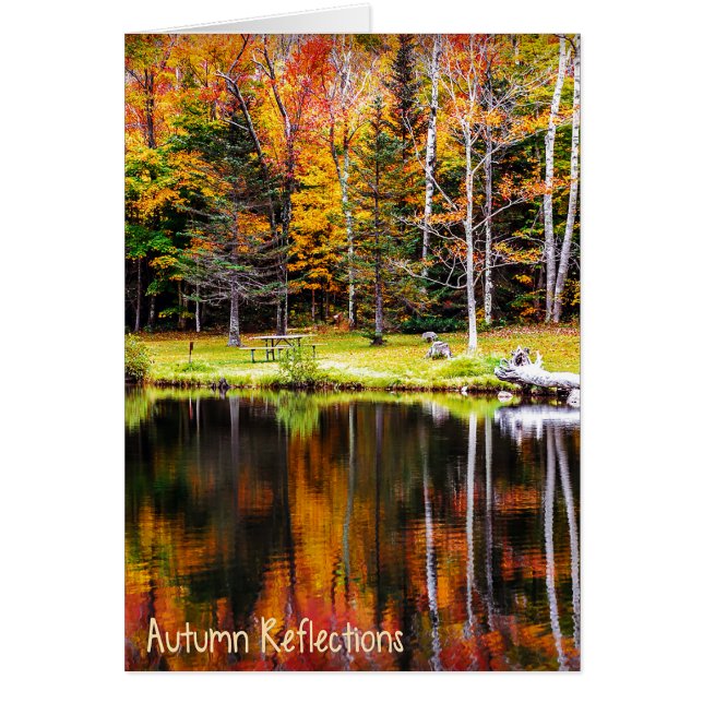 Autumn Reflections Greeting Card (Front)