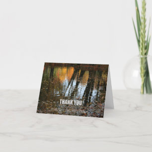 Autumn Reflections Sympathy Thank You Note card