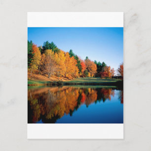 Autumn Reflections Vermont Postcard