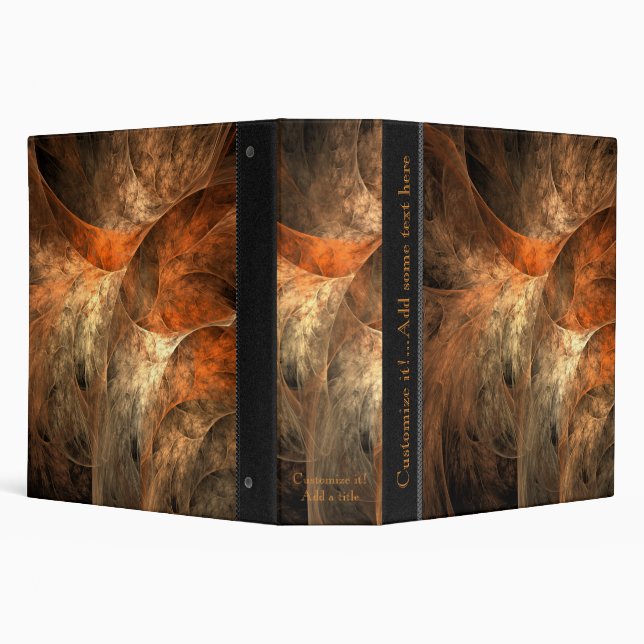 Autumn Riches Fractal Art 2.8" Binder (Background)