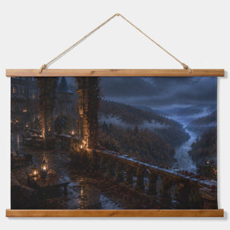 Autumn River Valley Balcony Tapestry