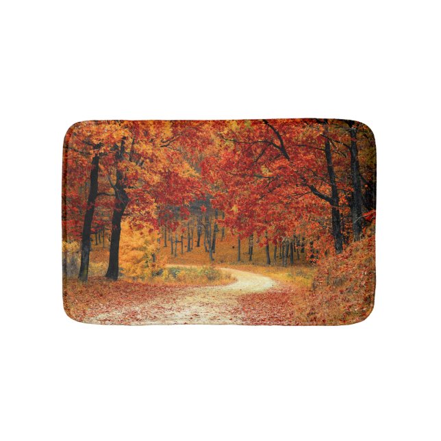 Autumn Road Bath Mat (Front)