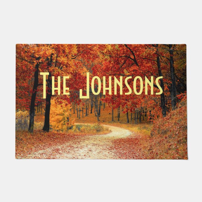 Autumn Road Doormat (Front)