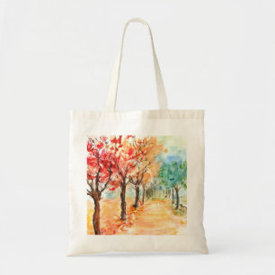 Autumn Road tote bag