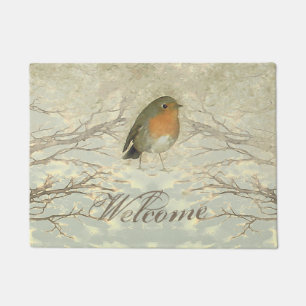AUTUMN ROBIN Fall Branches Doormat
