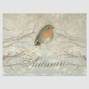 AUTUMN ROBIN Fall Branches Tissue Paper