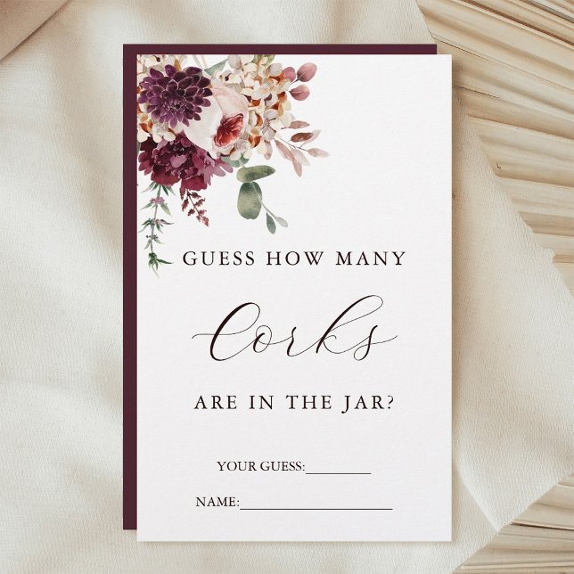 Autumn Romance Guess How Many Corks Bridal Game  (Creator Uploaded)