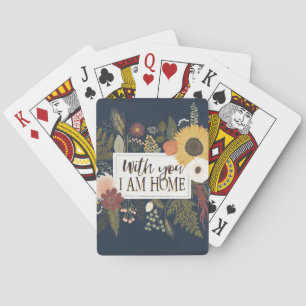 Autumn Romance III With You I Am Home Playing Cards