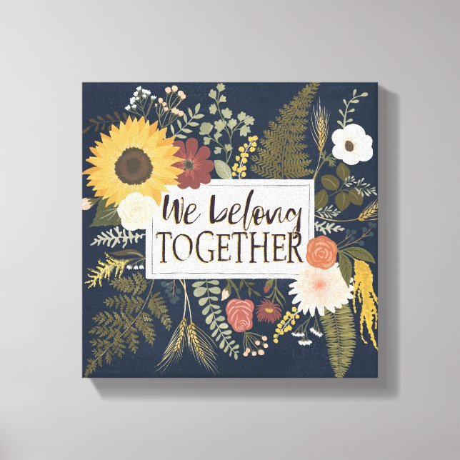 Autumn Romance IV | We Belong Together Canvas Print (Front)