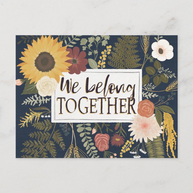 Autumn Romance IV | We Belong Together Postcard (Front)