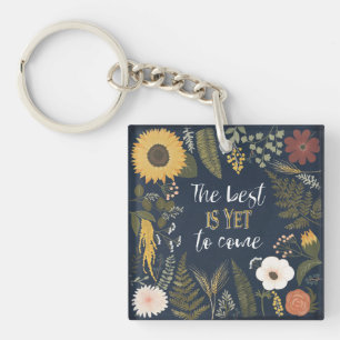 Autumn Romance VI   The Best is Yet To Come Keychain