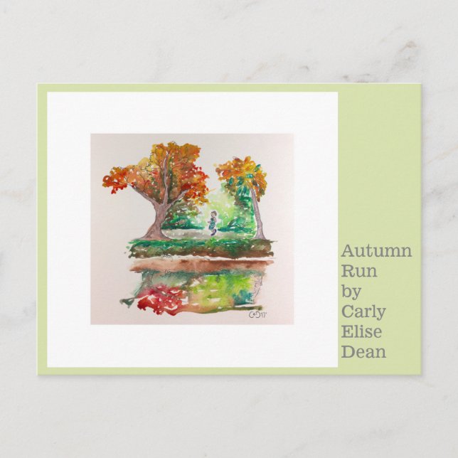 Autumn Run Postcard (Front)