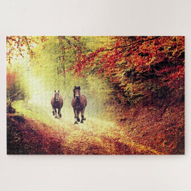Autumn Rush Jigsaw Puzzle (Horizontal)