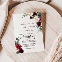 Autumn Rustic Dazzling Burgundy Wedding