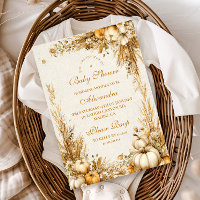 Autumn Rustic Pumpkin Baby Shower