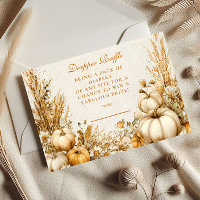 Autumn Rustic Pumpkin Diapper Raffle