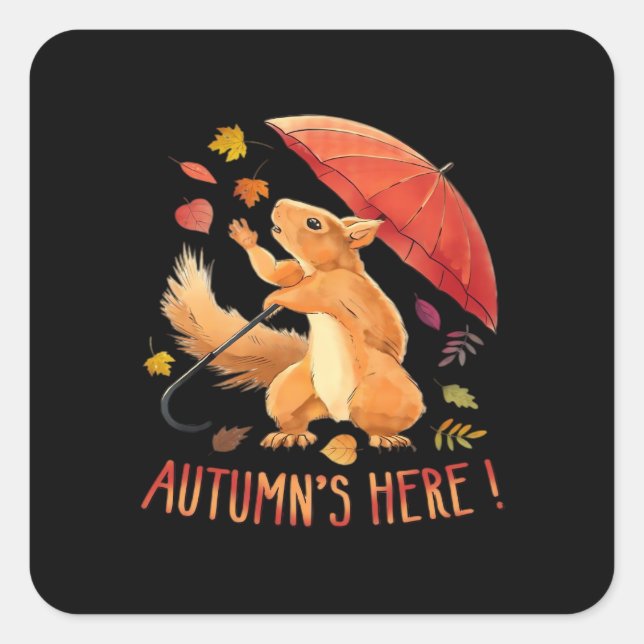 Autumn’s It’s Fall Y’all Square Sticker (Front)