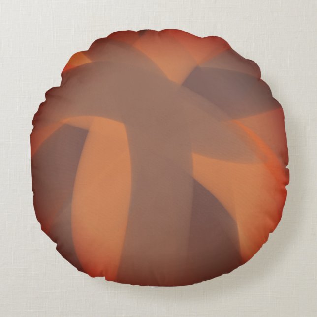 Autumn’s Rustic Elegance Round Pillow (Front)