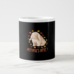 Autumn’s Says Cute Bunny Autumn It’s Fall Y’all Large Coffee Mug