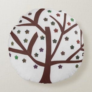 Autumn’s Tree is in my Heart Round Pillow