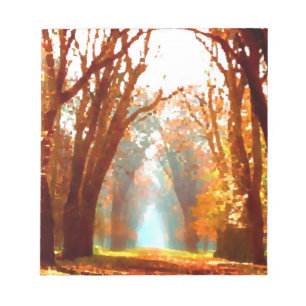 Autumn Scene Notepad
