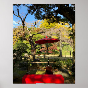 Autumn Scenery at Japanese Garden Poster