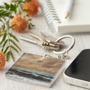 Autumn Sea – Gustave Courbet Keychain