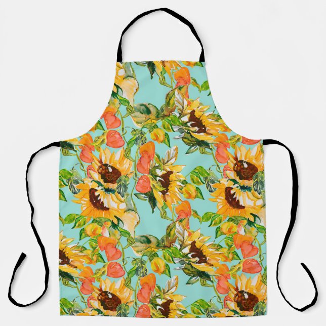 Autumn seamless pattern apron (Front)