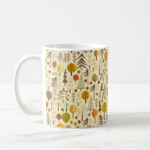 Autumn. Seamless pattern with forest, autumn backg Coffee Mug