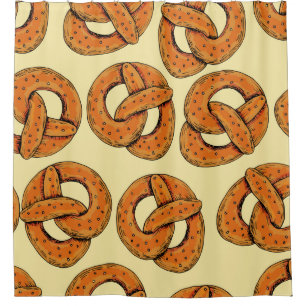 Autumn seamless pattern with pretzels,octoberfest