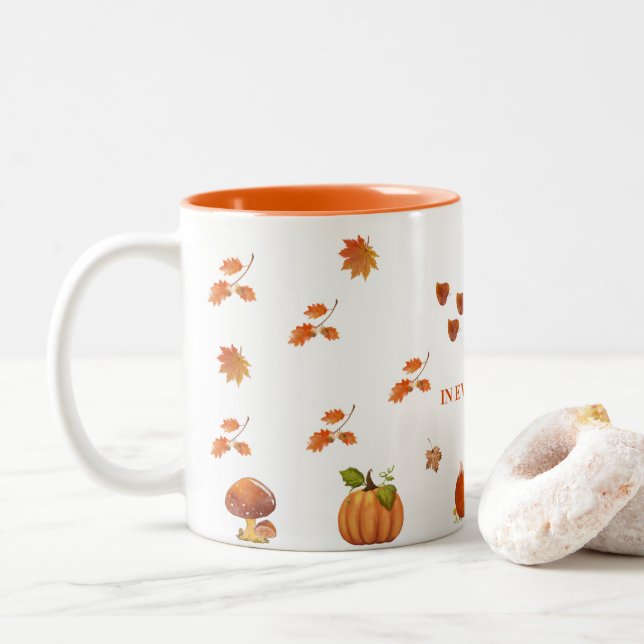 Autumn season coffee mug  (With Donut)