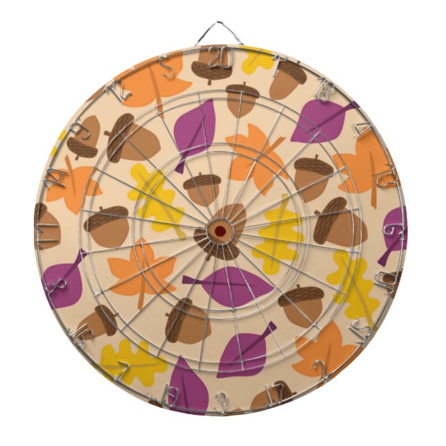 AUTUMN SEASON PATTERN DARTBOARD (Front)