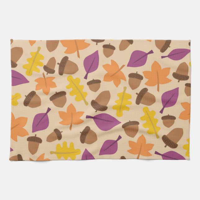 AUTUMN SEASON PATTERN KITCHEN TOWEL (Horizontal)